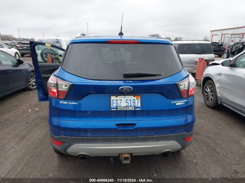 2017 Ford Escape Titanium VIN: 1FMCU9J93HUA64083 Lot: 40866240