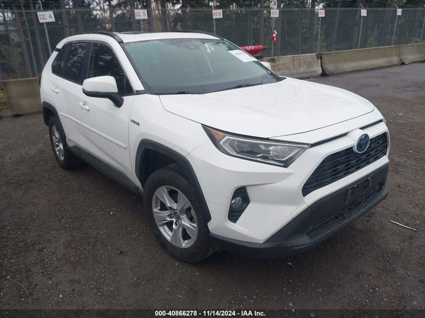 2019 TOYOTA RAV4 HYBRID XLE VIN: JTMRWRFVXKD501194