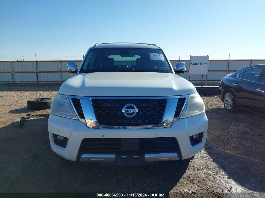 2017 Nissan Armada Platinum VIN: JN8AY2NEXH9706854 Lot: 40866290