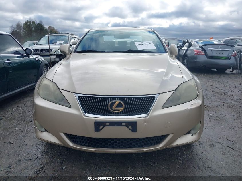 2006 Lexus Is 250 VIN: JTHCK262065002854 Lot: 40866329