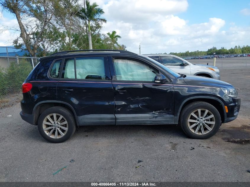 2018 Volkswagen Tiguan Limited 2.0T VIN: WVGAV7AX9JK000137 Lot: 40866405