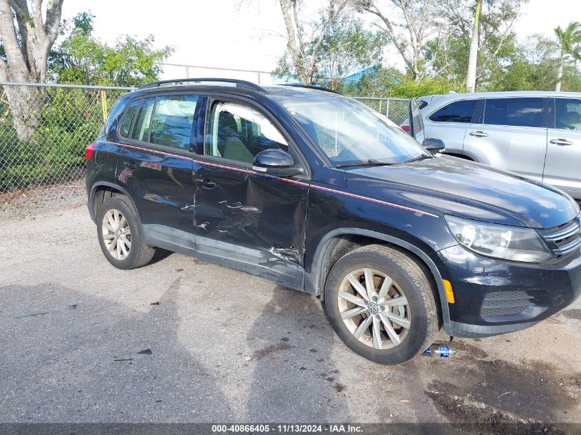 2018 Volkswagen Tiguan Limited 2.0T VIN: WVGAV7AX9JK000137 Lot: 40866405