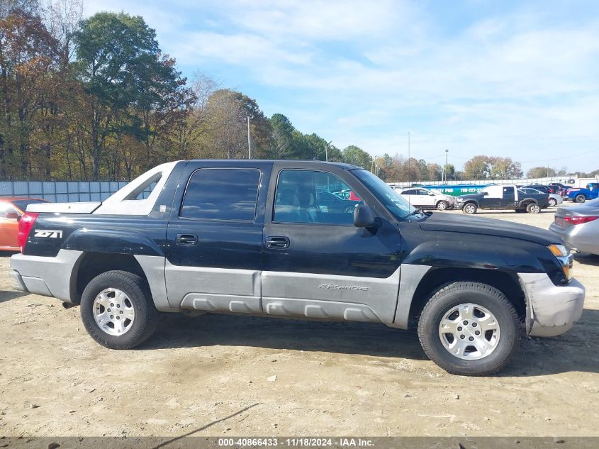 2002 Chevrolet Avalanche 1500 VIN: 3GNEK13TX2G171632 Lot: 40866433