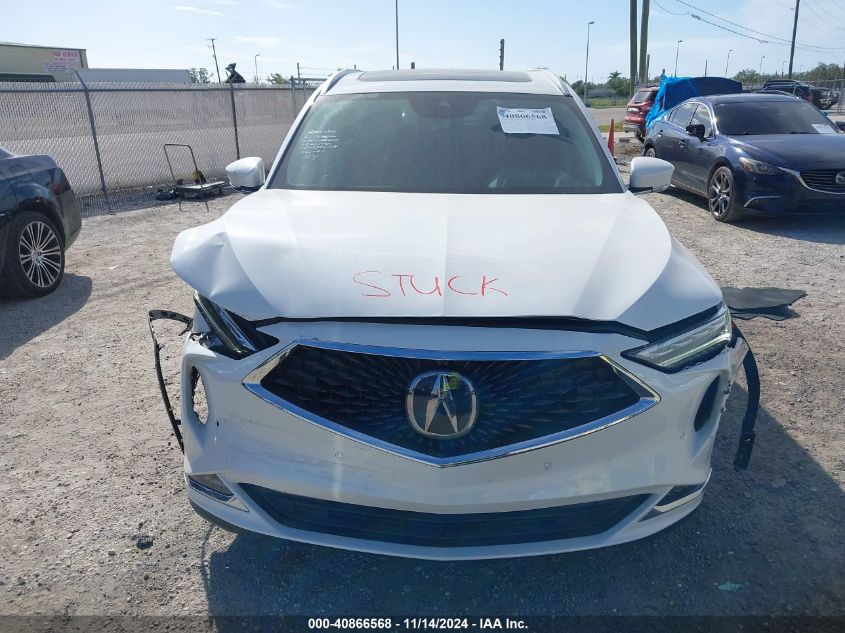 2022 Acura Mdx Advance Package VIN: 5J8YE1H86NL011466 Lot: 40866568