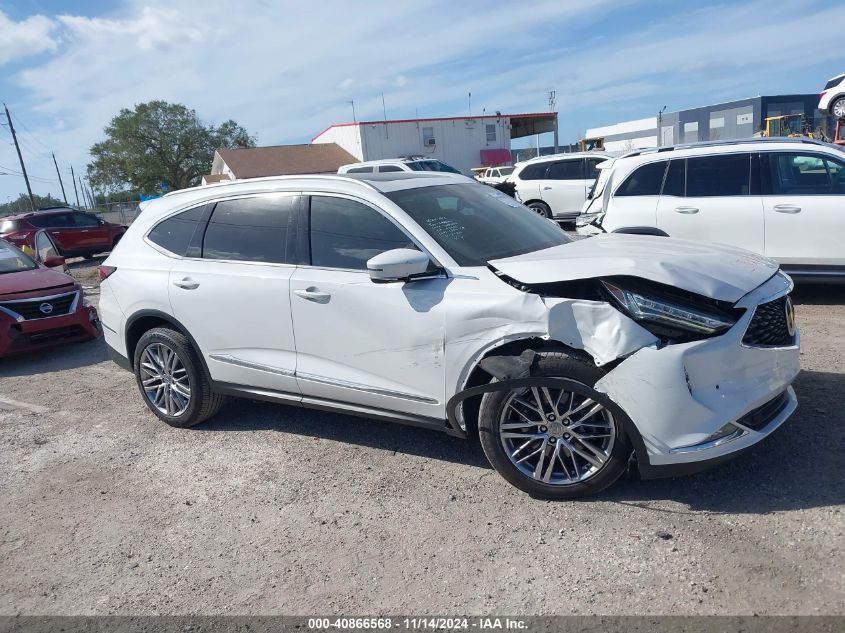 2022 Acura Mdx Advance Package VIN: 5J8YE1H86NL011466 Lot: 40866568