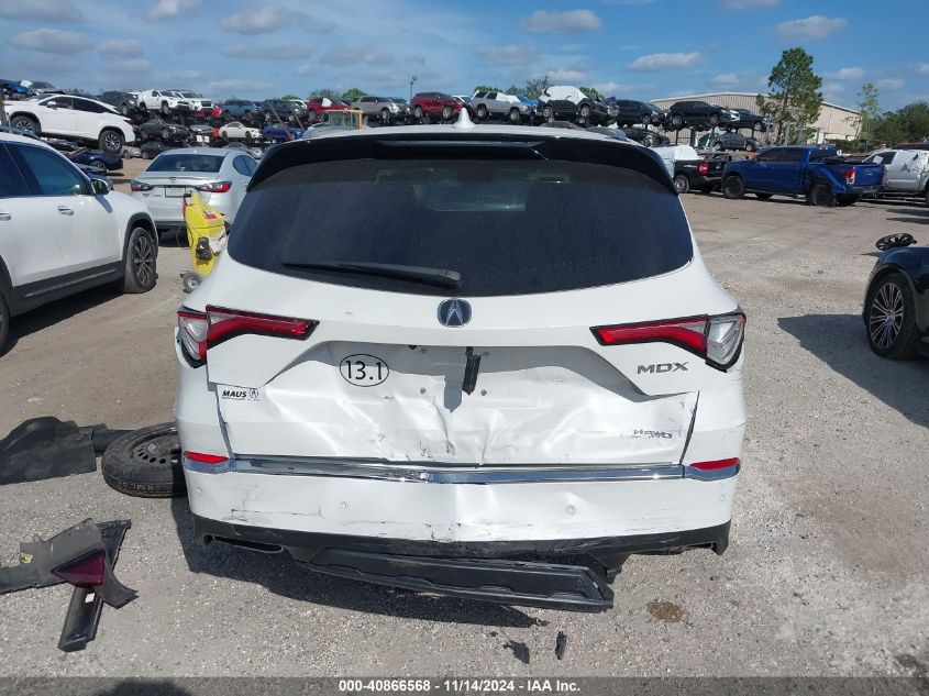 2022 Acura Mdx Advance Package VIN: 5J8YE1H86NL011466 Lot: 40866568