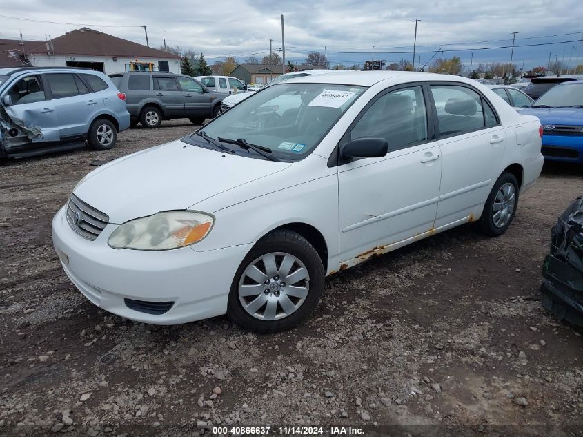 2003 Toyota Corolla Le VIN: JTDBR32E432003288 Lot: 40866637