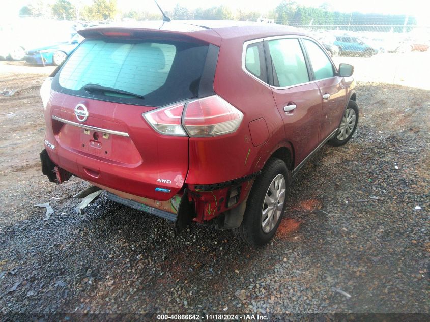 VIN 5N1AT2MV6EC868891 2014 Nissan Rogue, S no.4