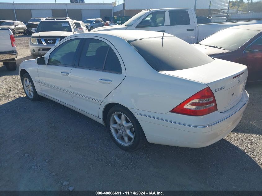 2002 Mercedes-Benz C 240 VIN: WDBRF61J72F198350 Lot: 40866691