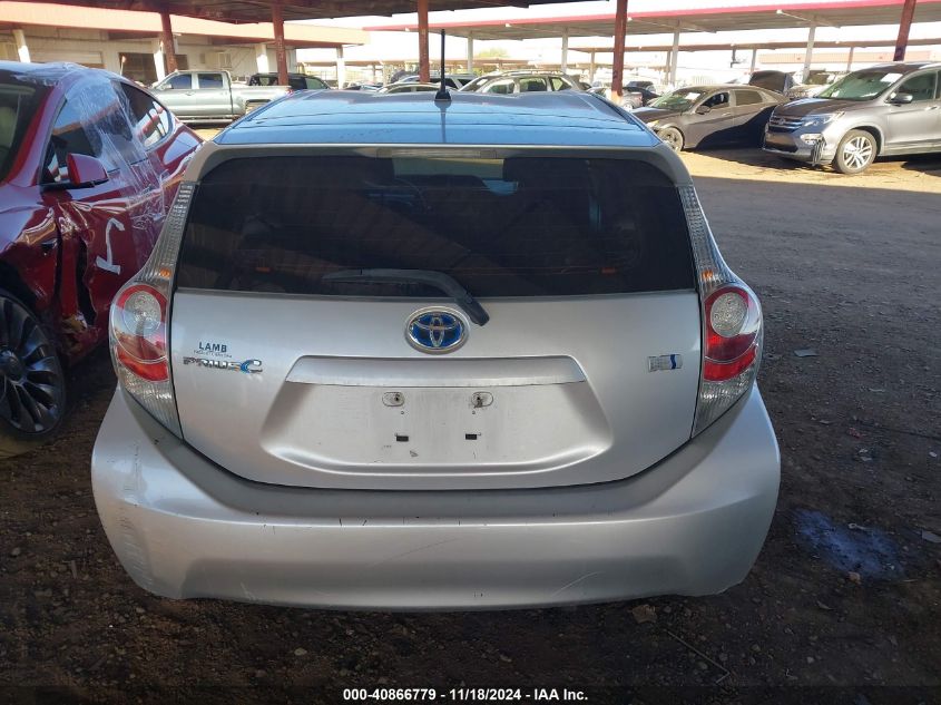 2013 Toyota Prius C Two VIN: JTDKDTB32D1551844 Lot: 40866779