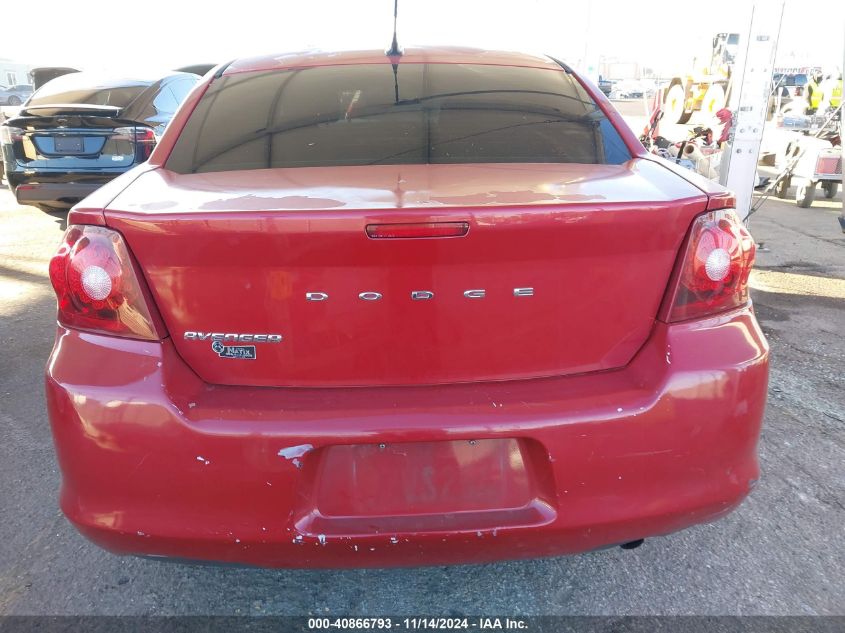 2013 Dodge Avenger Se VIN: 1C3CDZAB7DN518707 Lot: 40866793