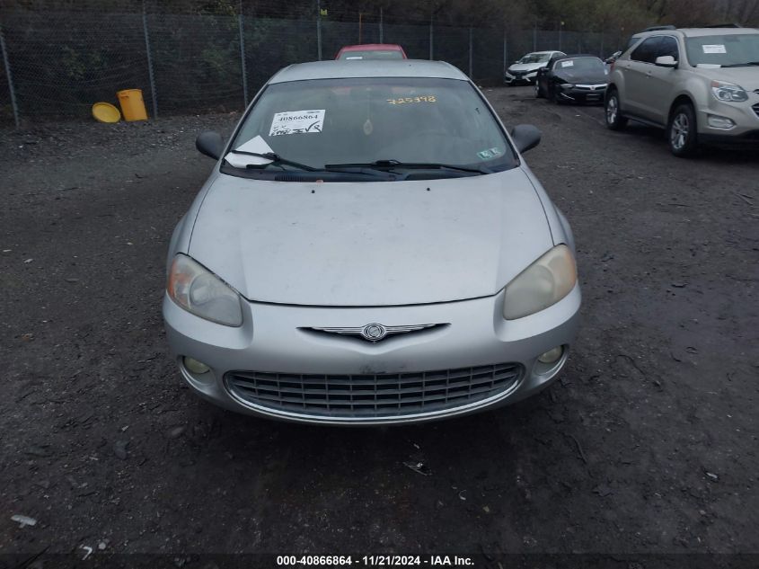 2001 Chrysler Sebring Lxi VIN: 1C3EL56U01N725398 Lot: 40866864