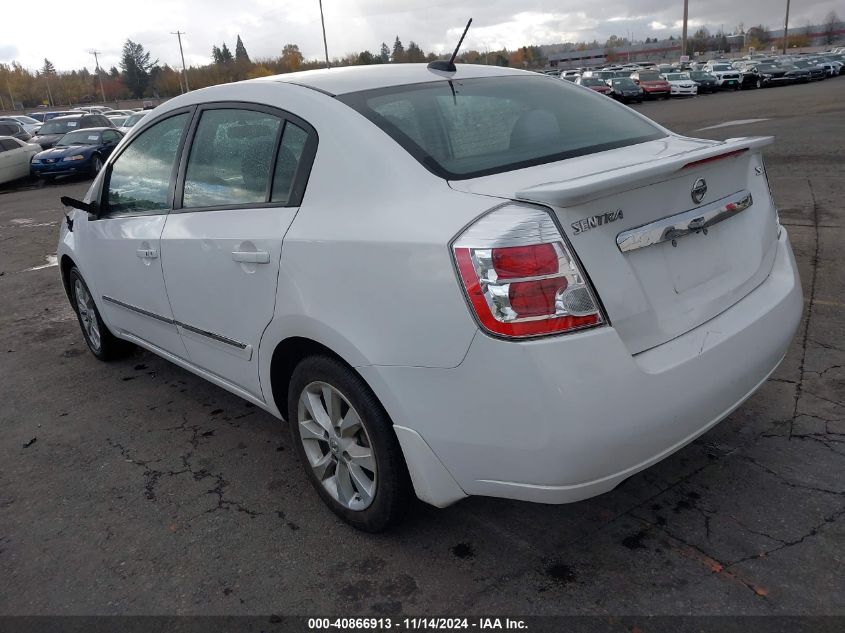 2012 Nissan Sentra 2.0 Sl VIN: 3N1AB6AP5CL637781 Lot: 40866913