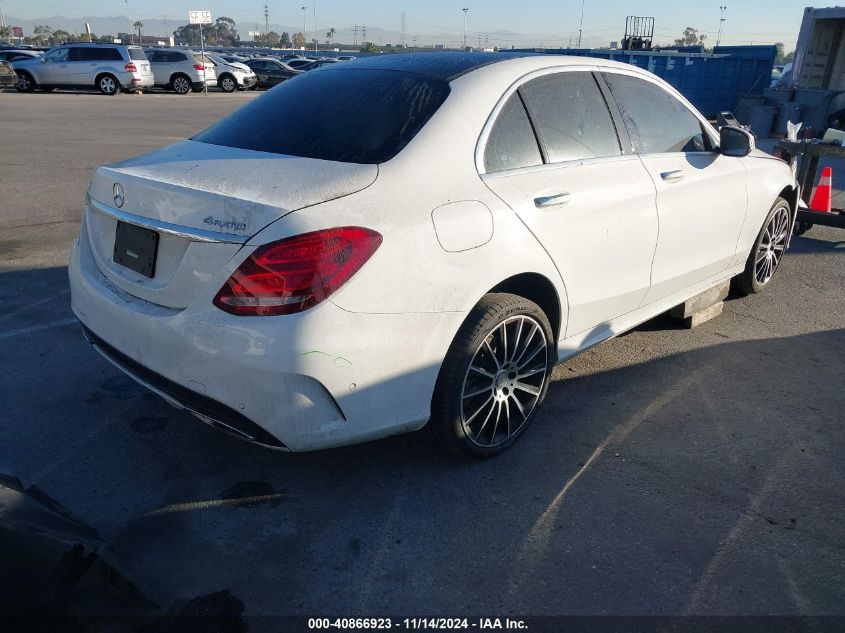 2015 Mercedes-Benz C 300 4Matic/Luxury 4Matic/Sport 4Matic VIN: 55SWF4KB7FU073261 Lot: 40866923