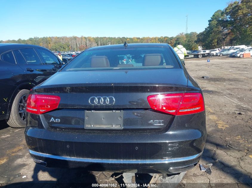 2014 Audi A8 4.0T VIN: WAUA2AFD4EN003120 Lot: 40867052