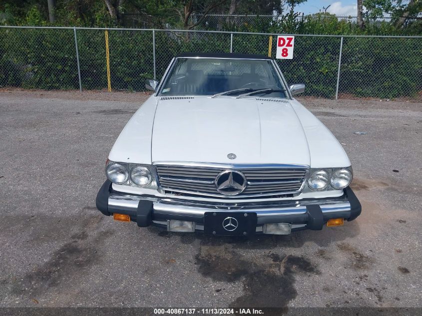 1988 Mercedes-Benz 560 Sl VIN: WDBBA48D8JA085443 Lot: 40867137