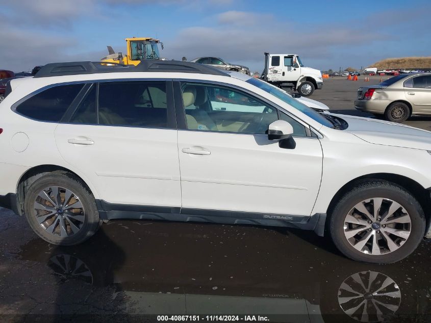 2016 Subaru Outback 2.5I Limited VIN: 4S4BSANC8G3278354 Lot: 40867151