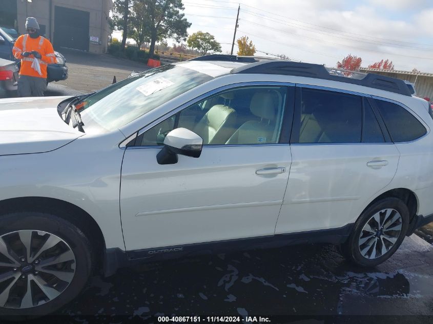 2016 Subaru Outback 2.5I Limited VIN: 4S4BSANC8G3278354 Lot: 40867151