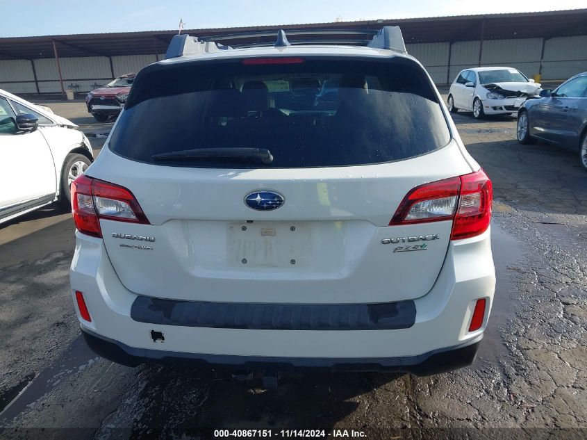 2016 Subaru Outback 2.5I Limited VIN: 4S4BSANC8G3278354 Lot: 40867151