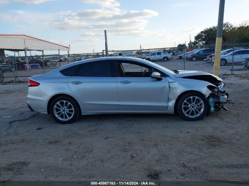 2019 Ford Fusion Se VIN: 3FA6P0HD9KR161937 Lot: 40867163