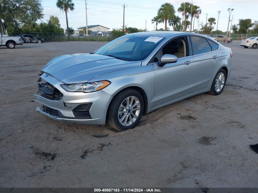 2019 Ford Fusion Se VIN: 3FA6P0HD9KR161937 Lot: 40867163