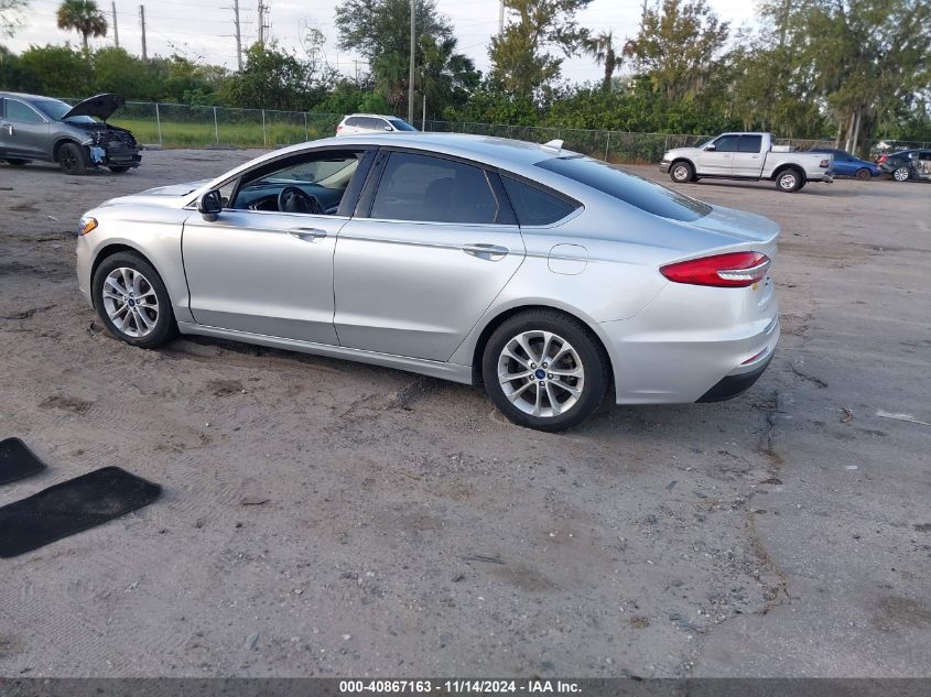 2019 Ford Fusion Se VIN: 3FA6P0HD9KR161937 Lot: 40867163