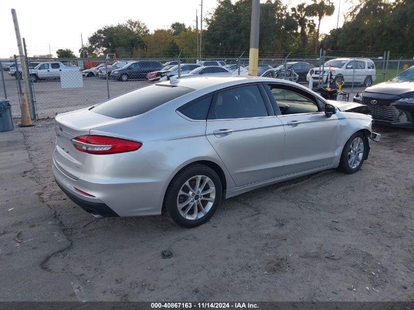 2019 Ford Fusion Se VIN: 3FA6P0HD9KR161937 Lot: 40867163