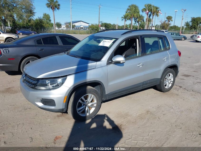 2016 VOLKSWAGEN TIGUAN S - WVGAV7AXXGW606709