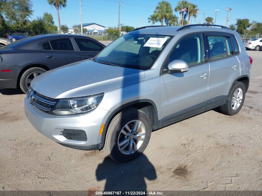 2016 Volkswagen Tiguan S VIN: WVGAV7AXXGW606709 Lot: 40867167