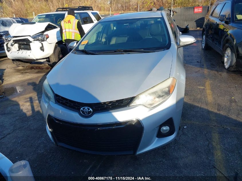 2014 Toyota Corolla S Plus VIN: 5YFBURHE7EP161671 Lot: 40867175