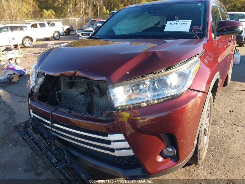 2019 Toyota Highlander Le Plus VIN: 5TDZZRFH3KS343528 Lot: 40867195