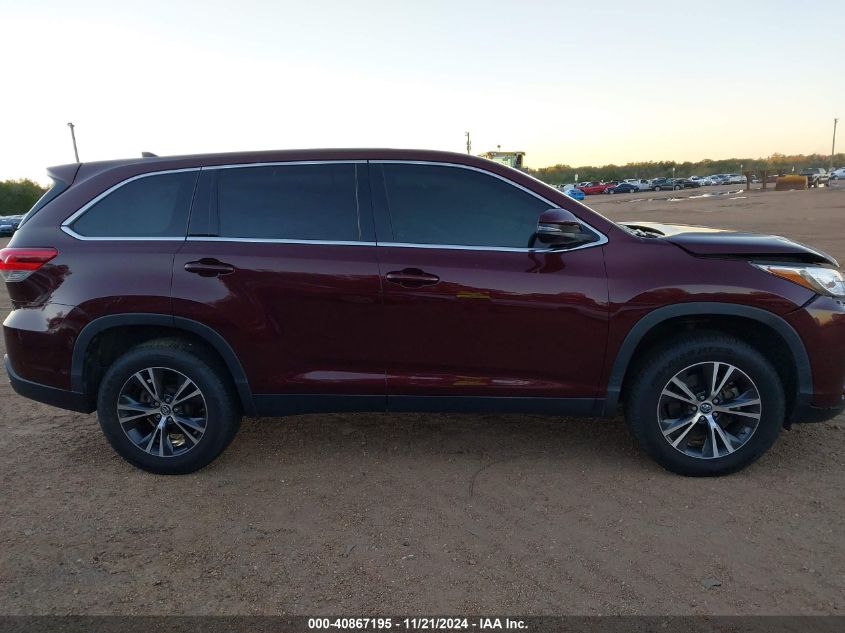 2019 TOYOTA HIGHLANDER LE PLUS - 5TDZZRFH3KS343528