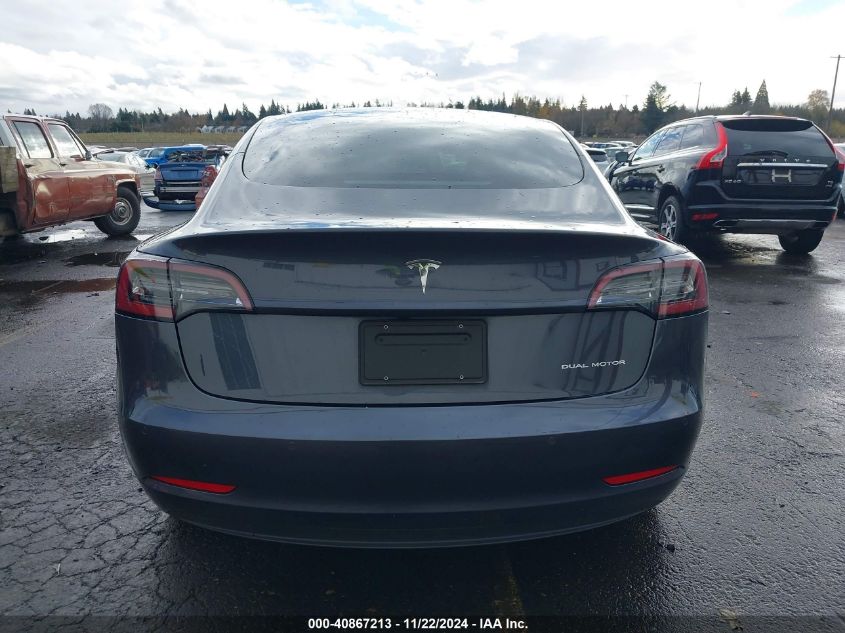 2021 Tesla Model 3 Long Range Dual Motor All-Wheel Drive VIN: 5YJ3E1EB8MF065572 Lot: 40867213