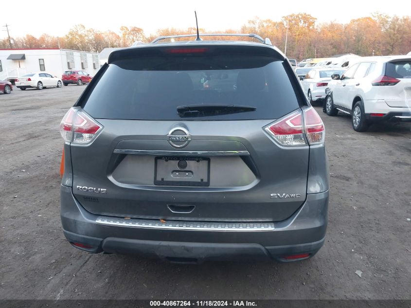 2016 Nissan Rogue Sv VIN: KNMAT2MV5GP672411 Lot: 40867264