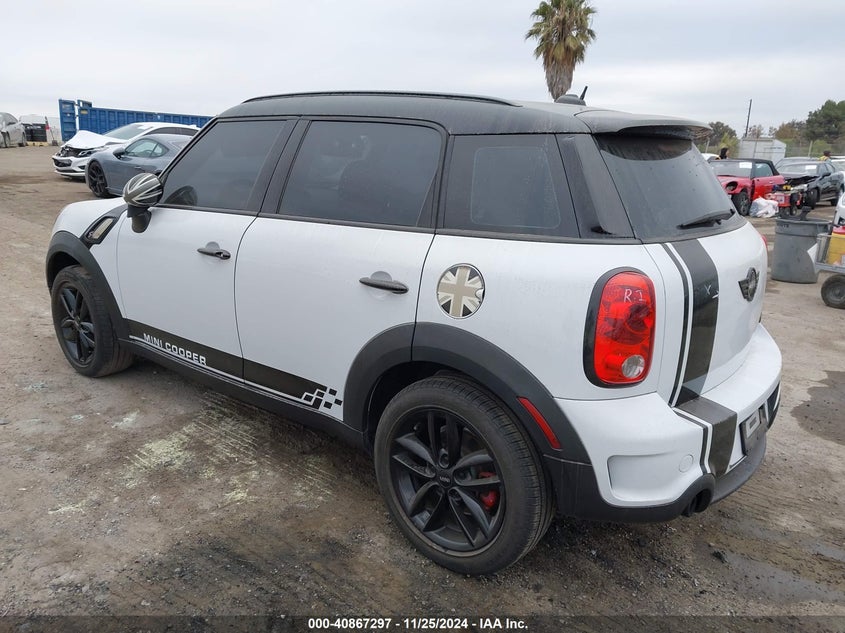 Vin: wmwzc3c57cwl84655, lot: 41356938, mini cooper s countryman 20123