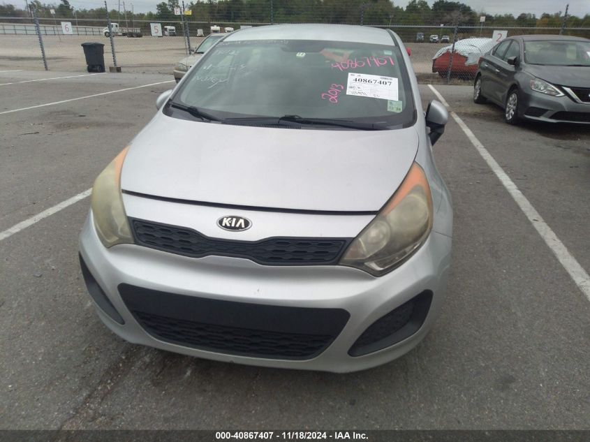 2013 Kia Rio Lx VIN: KNADM5A30D6191138 Lot: 40867407