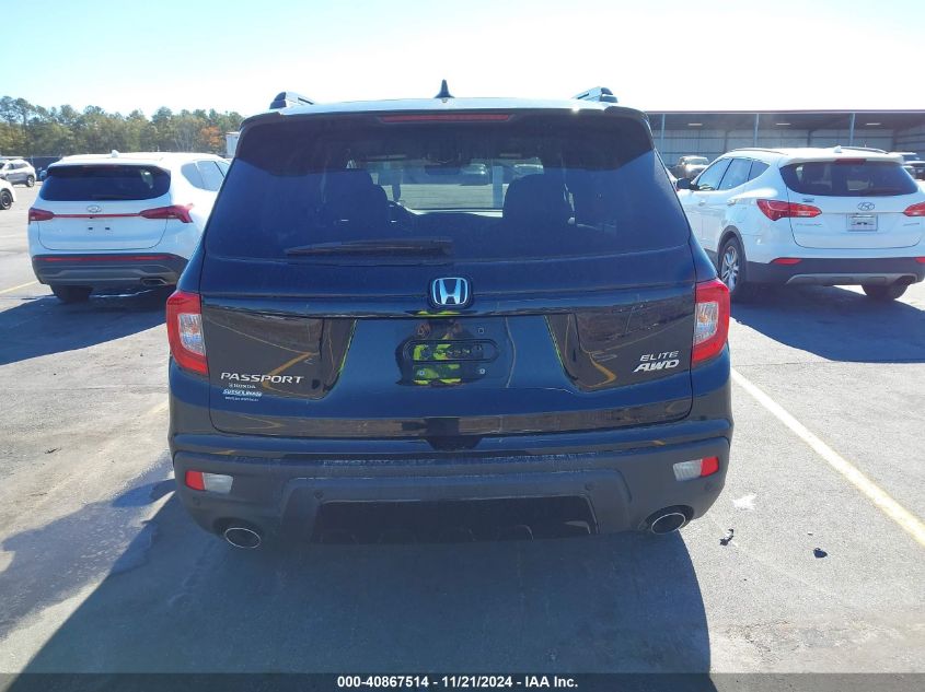 2021 Honda Passport Awd Elite VIN: 5FNYF8H09MB030934 Lot: 40867514