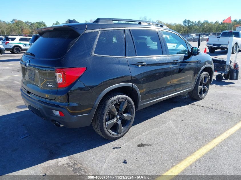 2021 Honda Passport Awd Elite VIN: 5FNYF8H09MB030934 Lot: 40867514