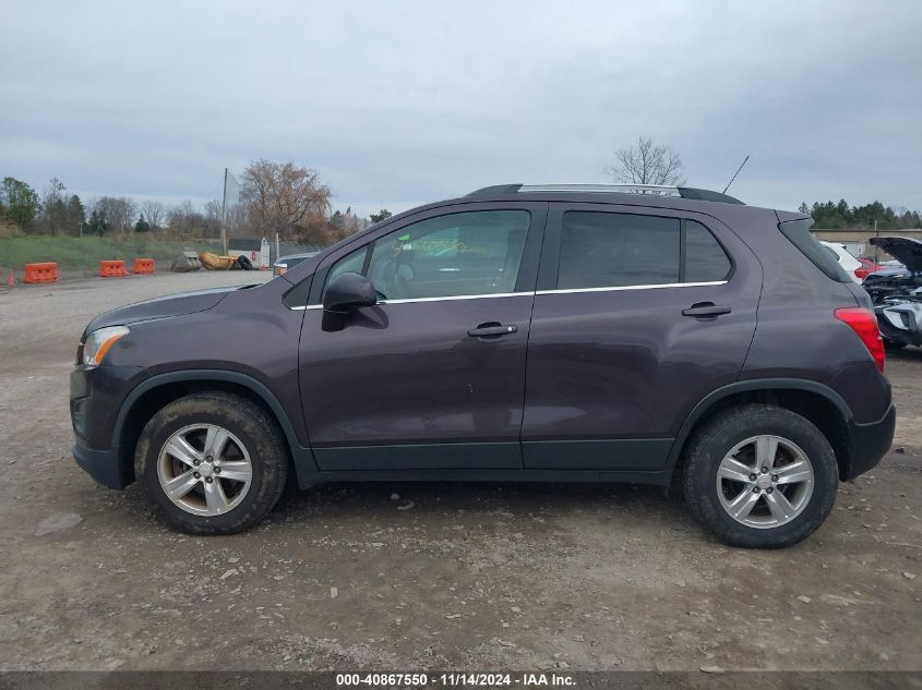 2016 Chevrolet Trax Lt VIN: 3GNCJPSB0GL215125 Lot: 40867550