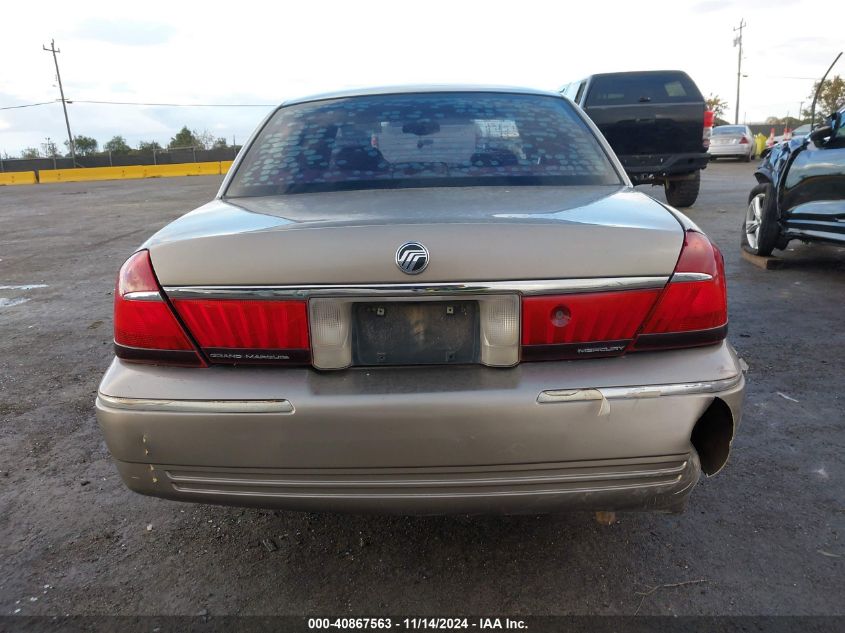 2001 Mercury Grand Marquis Ls VIN: 2MEFM75W41X682838 Lot: 40867563