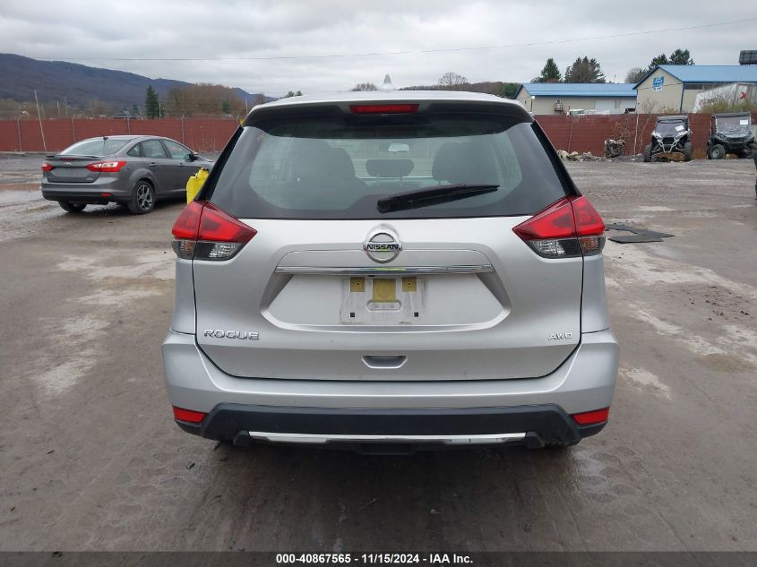 2020 Nissan Rogue S Intelligent Awd VIN: JN8AT2MVXLW138468 Lot: 40867565