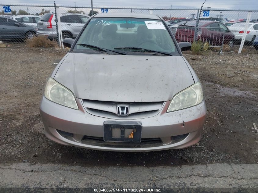 2004 Honda Civic Lx VIN: 2HGES16524H547119 Lot: 40867574