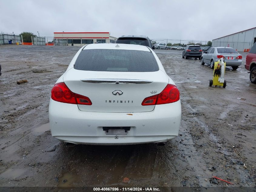 2013 Infiniti G37 Journey/Sport VIN: JN1CV6AP3DM306320 Lot: 40867596