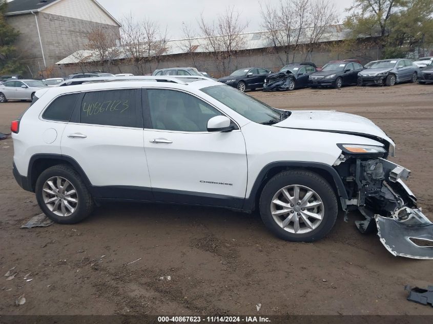 2017 Jeep Cherokee Limited 4X4 VIN: 1C4PJMDB9HW555486 Lot: 40867623