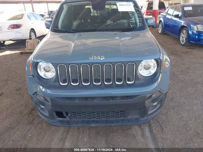 2018 Jeep Renegade Latitude Fwd VIN: ZACCJABB8JPH71753 Lot: 40867626