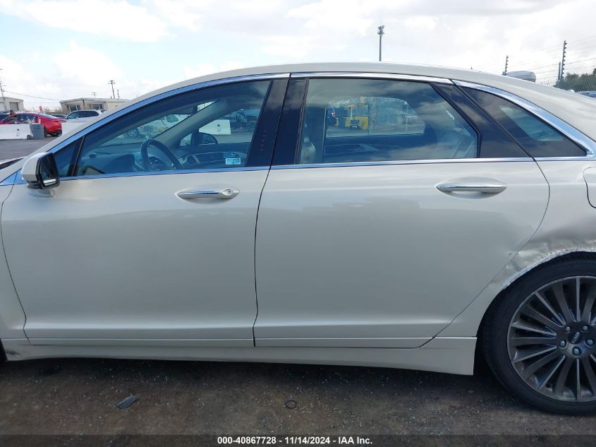 2016 Lincoln Mkz VIN: 3LN6L2GK3GR611120 Lot: 40867728