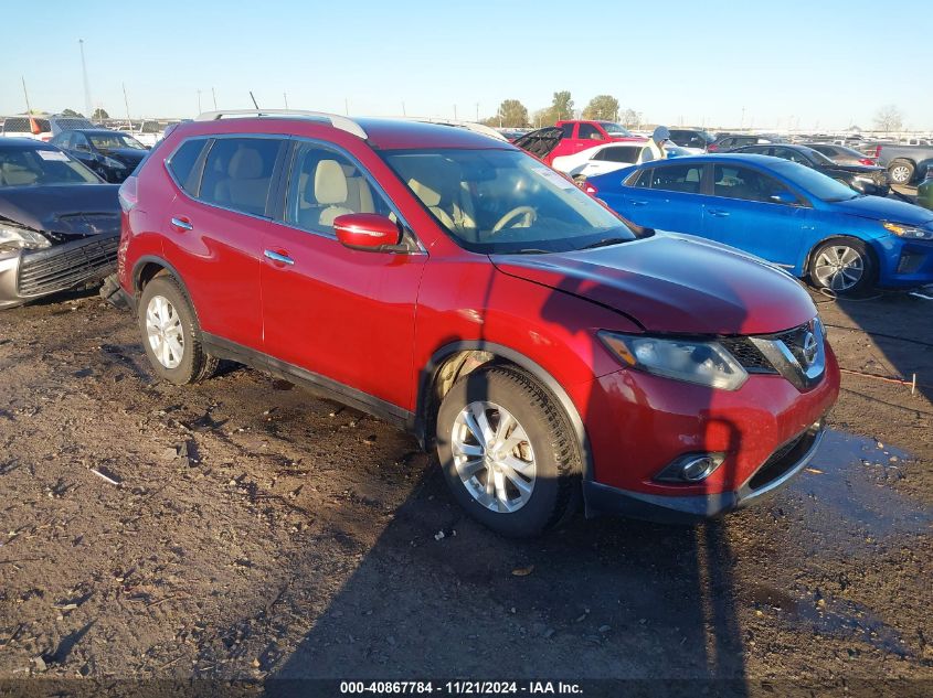 VIN 5N1AT2ML1EC796190 2014 Nissan Rogue, SV no.1