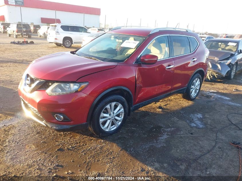 VIN 5N1AT2ML1EC796190 2014 Nissan Rogue, SV no.2