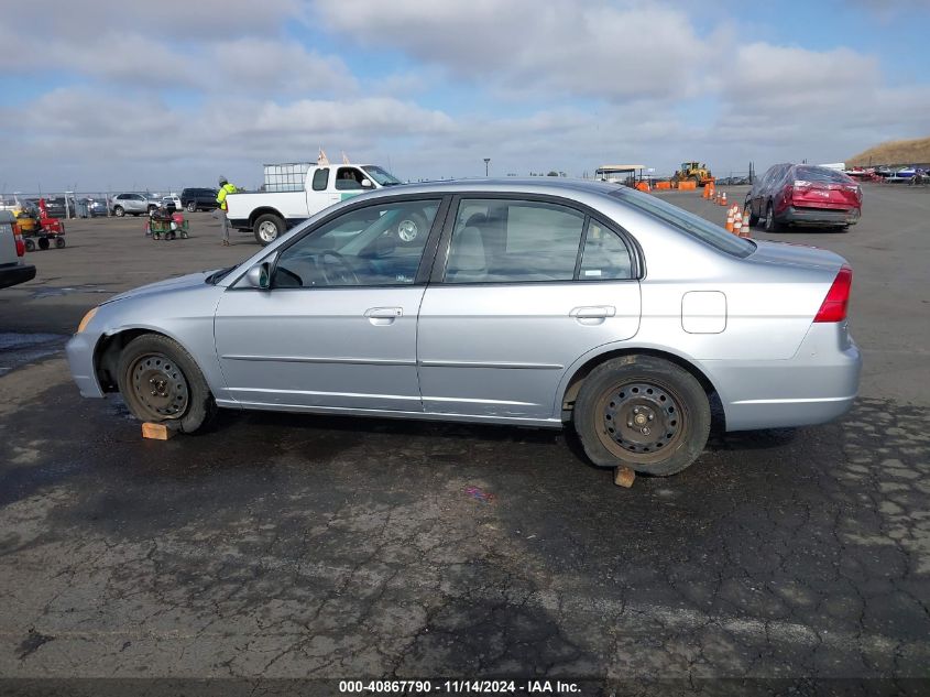 2001 Honda Civic Ex VIN: 2HGES26791H616052 Lot: 40867790