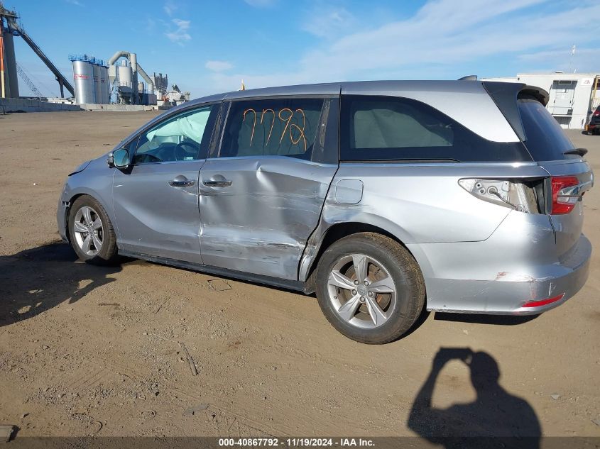 2019 Honda Odyssey Ex-L VIN: 5FNRL6H75KB110663 Lot: 40867792